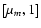 $\left[\mu_\ensuremath{m} ,1\right]$