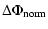 $\displaystyle \Delta\Phi_{\rm norm}$