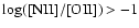 $\rm log([NII]/[OII])>-1$
