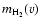 $m_{\rm H_2}(v)$