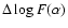 $\Delta\log F(\alpha)$