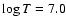 $\log T = 7.0$