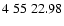 $4\;55\;22.98$
