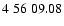 $4\;56\;09.08$