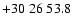 $+30\;26\;53.8$