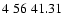 $4\;56\;41.31$