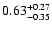 $\rm0.63_{-0.35}^{+0.27}$