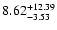$\rm 8.62_{-3.53}^{+12.39}$