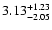$\rm 3.13_{-2.05}^{+1.23}$
