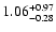$\rm 1.06_{-0.28}^{+0.97}$
