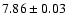 $7.86\pm 0.03$