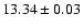 $13.34\pm 0.03$