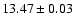 $13.47\pm 0.03$