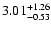 $\rm 3.01_{-0.53}^{+1.26}$