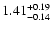 $\rm 1.41_{-0.14}^{+0.19}$