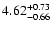 $\rm 4.62_{-0.66}^{+0.73}$