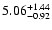 $\rm 5.06_{-0.92}^{+1.44}$