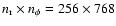 $n_{\rm r} \times n_\phi = 256 \times 768$