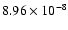 $8.96\times10^{-8}$
