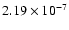 $2.19\times10^{-7}$