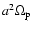 $a^2 \Omega_{{\rm p}}$