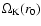 $\Omega _{{\rm K}}(r_0)$