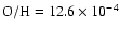 $\rm O/H=12.6\times 10^{-4}$