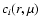 $c_{i} (r, \mu)$