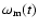 $\omega_{\rm m}(t)$