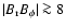 $\vert B_{\rm r}B_{\phi}\vert \ga 8$