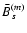 $\bar B_s^{(m)}$