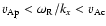 $v_{{\rm Ap}}< \omega_{\rm R}/k_x < v_{{\rm Ac}}$