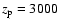 $z_{\rm p} = 3000$
