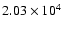 $2.03 \times 10^{4}$