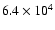 $6.4 \times 10^{4}$