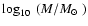 $\log_{10}~(M/\mbox{$M_{\odot}$ })$
