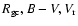 $R_{\rm gc},B-V,V_{\rm r}$