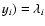 $y_i)=\lambda_i$