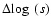 $\Delta\!\log~(s)$
