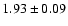 $1.93\pm0.09$