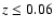 $z\le0.06$