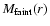 $M_{\rm faint}(r)$
