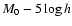 $M_0-5\log h$