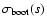 $\sigma_{\rm boot}(s)$