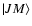 $\vert J M\rangle$