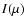 $I(\mu)$