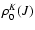 $\rho^K_0(J)$