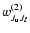 $w_{J_{\rm u}J_\ell}^{(2)}$