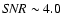 ${\it SNR}\sim4.0$