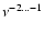 $\nu^{-2...-1}$
